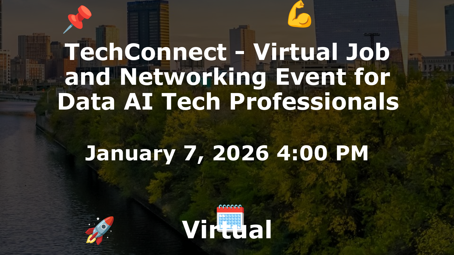 TechConnect - Virtual Job and Networking Event for Data AI Tech Professionals event image